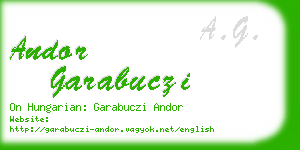 andor garabuczi business card